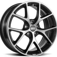 BBS SR Volcano Grey Diam Cut 7.5x17 5/120 ET35 N82