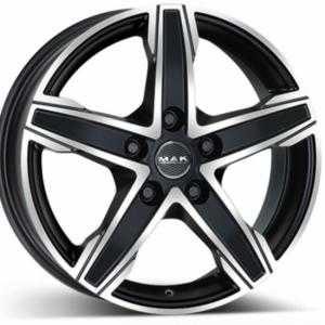 MAK King5 Matt Black Polished 6.5x16 5/118 ET55 N71.1