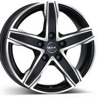 MAK King5 Matt Black Polished 6.5x16 5/130 ET55 N89.1