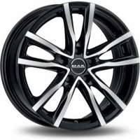 MAK Milano Black Machined Face 6.5x16 4/108 ET15 N65.1