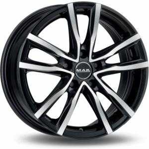 MAK Milano Black Machined Face 6.5x16 4/108 ET25 N65.1