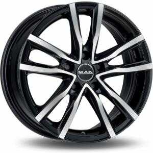 MAK Milano Black Machined Face 6.5x16 5/110 ET35 N65.1