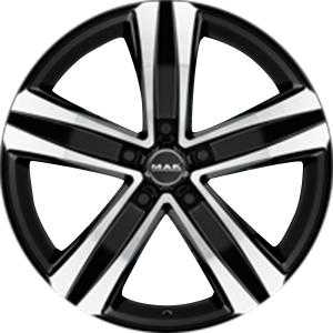 MAK Stone5 Black Machined Face 6.5x16 5/114.3 ET45 N66.1