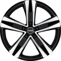 MAK Stone5 Black Machined Face 7.5x18 5/108 ET45 N63.4