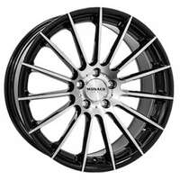 Monaco Formula Gloss Black Polished 7.5x17 4/100 ET40 N73.1