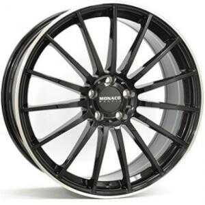 Monaco MC1 Gloss Black Polished lip 8x18 5/112 ET35 N66.5