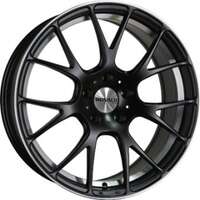 Monaco Mirabeau Matt Black Polished 7x17 4/100 ET37 N73.1