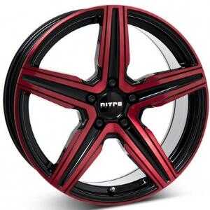 Nitro Spark Gloss Black Red 8.5x20 5/114.3 ET35 N73.1