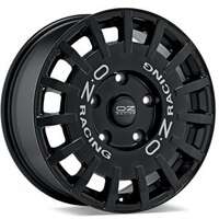 OZ Rally Racing Van Matt Black Silver Lettering 7.5x18 5/160 ET48 N65.1