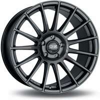 OZ Superturismo Dakar Matt Gun Metal Silver Lettering 10x20 5/120 ET40 N79