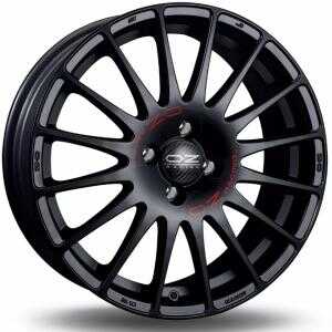 OZ Superturismo GT Matt Black Red Lettering 6.5x15 4/108 ET18 N65.1