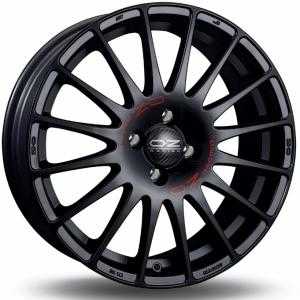 OZ Superturismo GT Matt Black Red Lettering 8x18 5/100 ET35 N68