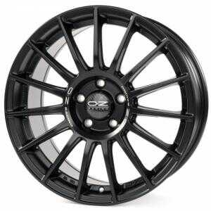 OZ Superturismo LM Matt Black Silver Lettering 8.5x19 5/112 ET38 N75