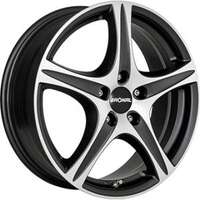 Ronal R56 Dull Black  Polished 6x15 5/100 ET38 N57.1