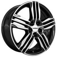 Ronal R57 Black Polished 7.5x18 4/100 ET35 N68