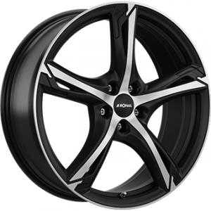Ronal R62 Dull Black  Polished 7.5x18 5/120 ET42 N82