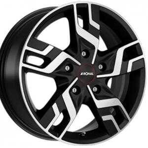 Ronal R64 Matt Black Polished 7x17 5/130 ET60 N78.1