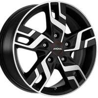 Ronal R64 Matt Black Polished 7x17 5/130 ET60 N78.1