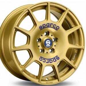 Sparco Terra Race Gold Blue Lettering 7.5x17 5/100 ET48 N63.3