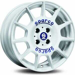 Sparco Terra White Blue Lettering 7x16 4/100 ET30 N63.3